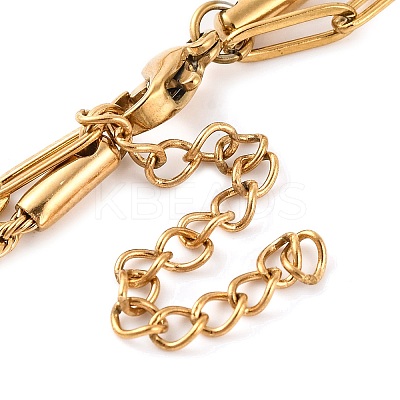 304 Stainless Steel Multi-Strand Chain Bracelets BJEW-G711-03D-G-1