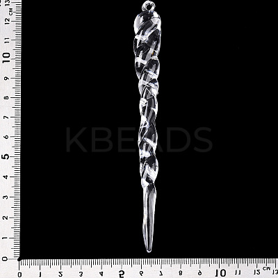 Transparent Acrylic Pendants TACR-T028-22A-1