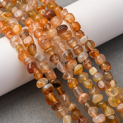 Dyed Natural Carnelian Beads Strands G-F465-22-1
