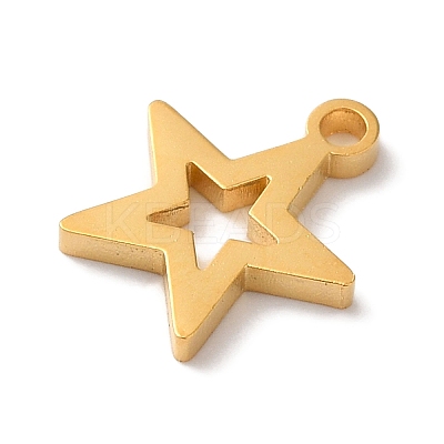 PVD Vacuum Plating 304 Stainless Steel Charms STAS-L081-030G-1