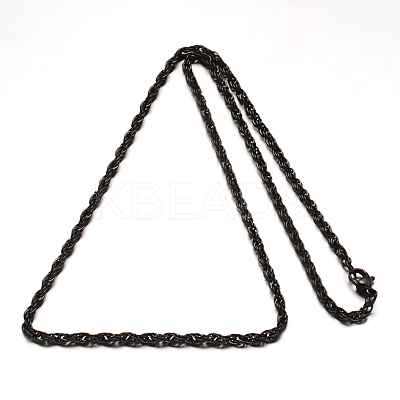304 Stainless Steel Rope Chain  Necklaces STAS-L164-02B-1
