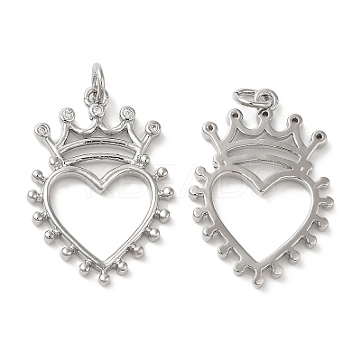Eco-Friendly Brass Micro Pave Cubic Zirconia Pendants KK-M246-41P-1