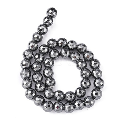 Non-Magnetic Synthetic Hematite Beads Strands HEMA-10D-4-1