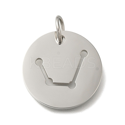 Anti-Tarnish 304 Stainless Steel Pendants STAS-M074-02K-P-1