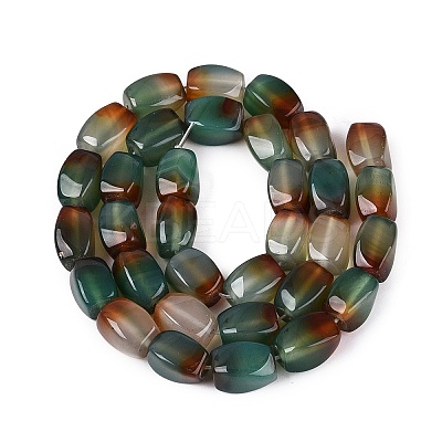 Natural Peacock Agate Beads Strands G-N362-19A-01-1