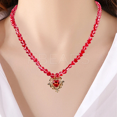 300Pcs Transparent Spray Painted Glass Beads GLAA-SP0001-48-1