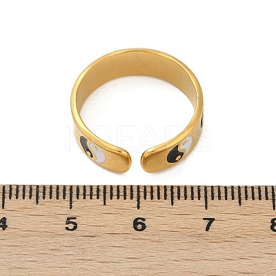 304 Stainless Steel Adjustable Cuff Rings RJEW-Q015-01G-C-1
