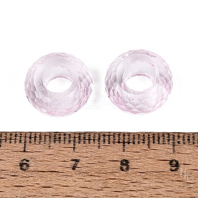 Transparent Glass European Beads GPDL-Q024-14mm-A10-1