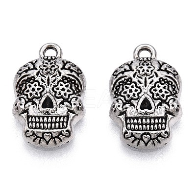 Tibetan Style Alloy Pendants PALLOY-T087-01AS-1