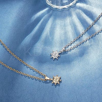 304 Stainless Steel Pendants STAS-UN0015-04-1