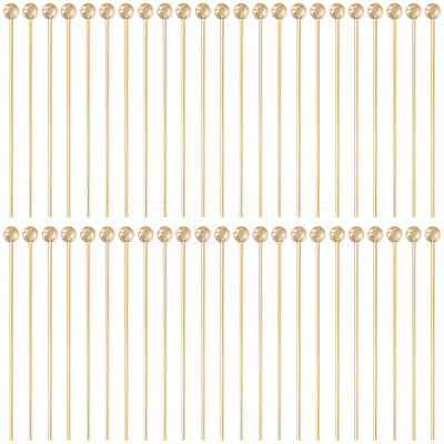 Brass Ball Head Pins KK-BBC0025-60C-1