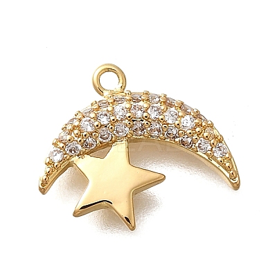 Brass Micro Pave Cubic Zirconia Pendants LS-KK-Q035-06G-1
