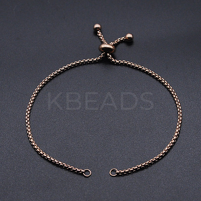 Adjustable 201 Stainless Steel Slider Bracelets Making STAS-S105-JN646-3-1