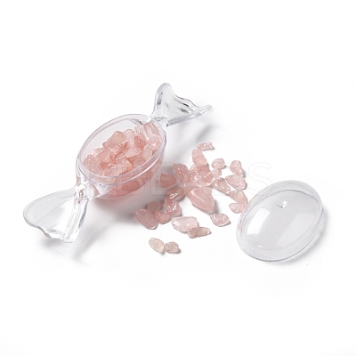 Natural Rose Quartz Chip Decorates DJEW-D004-01I-1