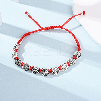 Nylon Rope Braided Bracelet for Women BJEW-Z156-03AS-01-1