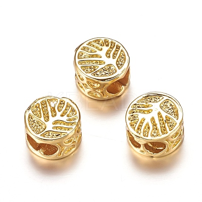 Brass Beads ZIRC-F067-09G-RS-1