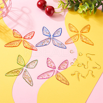 DIY Butterfly Wing Earrings Making Kit DIY-TA0003-73-1