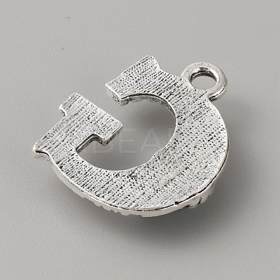 Alloy with Resin Imitation Synthetic Turquoise Pendants FIND-TAC0017-37G-1