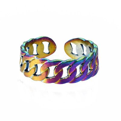 Curb Shape Cuff Rings RJEW-N038-024-1
