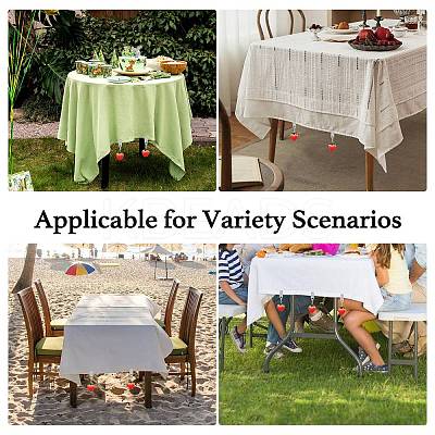 8Pcs Resin Imitation Fruit Tablecloth Weights HJEW-SW00128-01-1