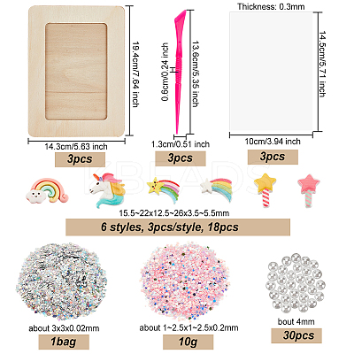 DIY Photo Frame Making Kit DIY-OC0010-44-1