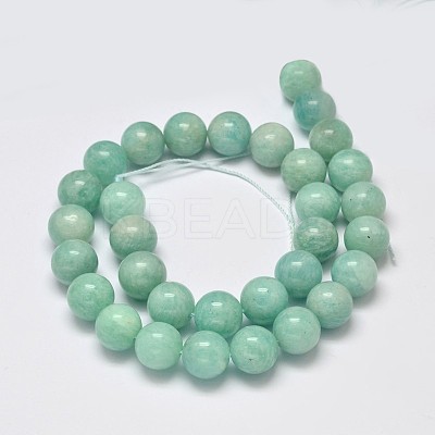 Natural Amazonite Beads Strands G-S333-6mm-022-1