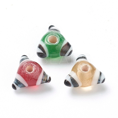 Handmade Bumpy Lampwork Beads LAMP-J092-07A-1