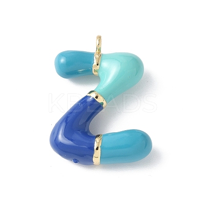Brass Enamel Pendants KK-E093-03G-Z-01-1