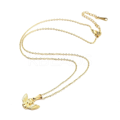 304 Stainless Steel Pendant Nacklaces For Women STAS-S124-01G-01-1