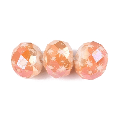 Electroplate Glass Beads EGLA-N026-01A-J01-1
