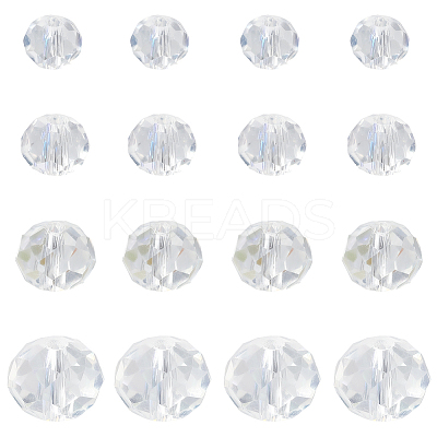 8 Strands 4 Styles Electroplate Glass Beads Strands EGLA-LT0001-06D-1