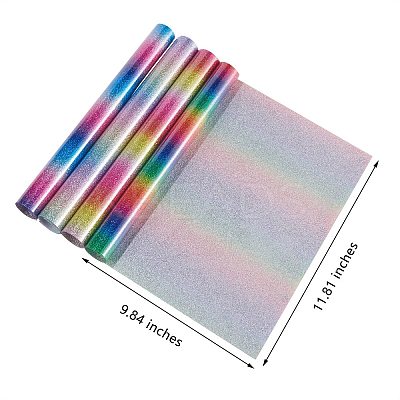 4Pcs Colorful Glitter Heat Transfer DIY-SZ0003-60-1