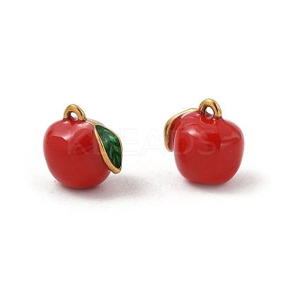 304 Stainless Steel Enamel Charms STAS-P396-01B-G01-1