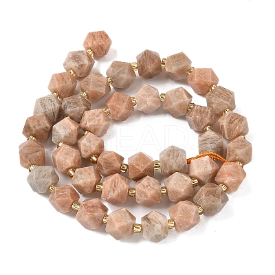 Natural Sunstone Beads Strands G-G271-A01-01-1
