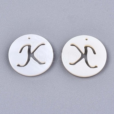 Natural Freshwater Shell Charms X-SHEL-S276-119K-1