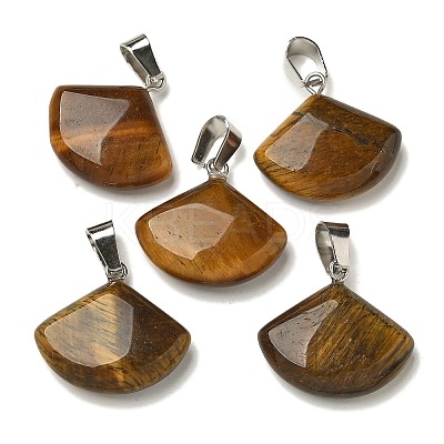 Natural Tiger Eye Pendants G-Z067-05P-08-1