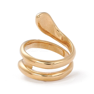 Ion Plating(IP) 304 Stainless Steel Finger Rings RJEW-E157-24G-1