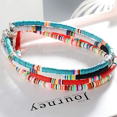 150G 15 Colors Handmade Polymer Clay Beads CLAY-JP0001-12-6mm-1