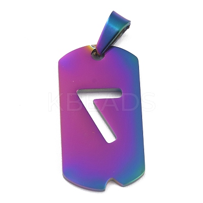 Ion Plating(IP) 304 Stainless Steel Pendants STAS-O127-A07-1