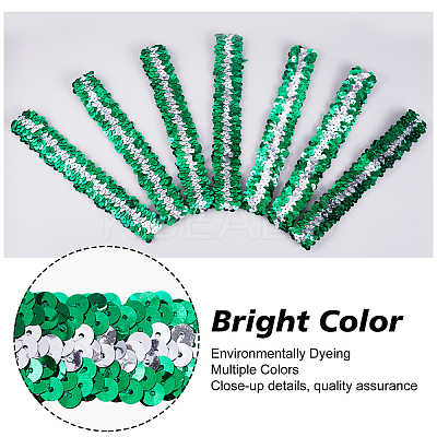 10Pcs Wide Stretch Sparkling Headband MRMJ-GF0001-45A-1