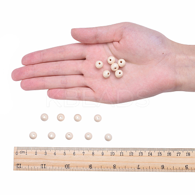 Round Natural Wood Beads X-WOOD-Q017-8mm-06-LF-1