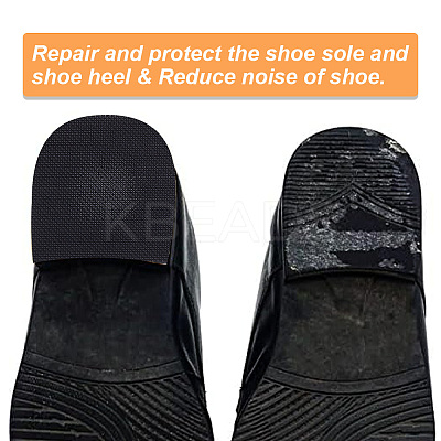 6 Pairs Anti Skid Rubber Shoes Bottom DIY-BC0009-92-1