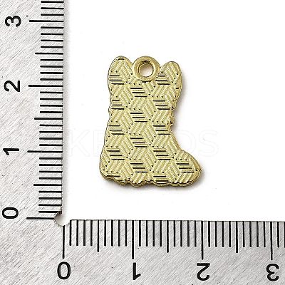 Golden Plated Alloy Enamel Pendants ENAM-L049-01G-04-1
