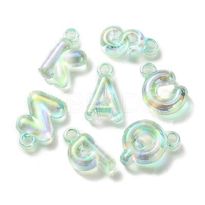 UV Plating Rainbow Iridescent Acrylic Pendants OACR-K003-007C-1