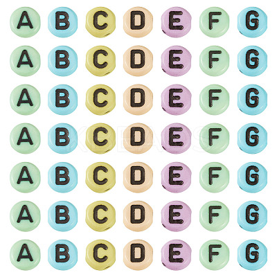 206G 1480Pcs Opaque Acrylic Horizontal Hole Letter Beads SACR-TA0001-65-1