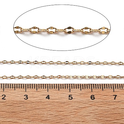 10M Brass Coffee Bean Chains CHC-L052-01A-G-1