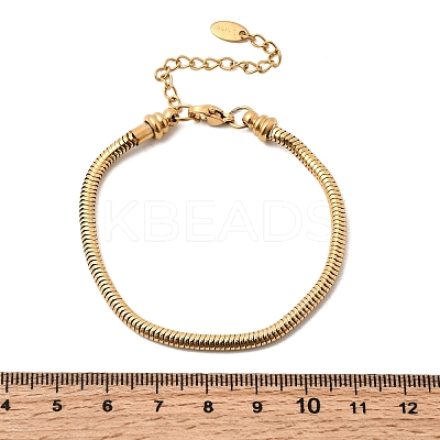 304 Stainless Steel Snake Chains Bracelets for Women BJEW-A158-02E-G-1