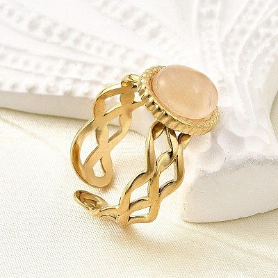 304 Stainless Steel Cuff Rings for Women RJEW-U062-02A-01G-1