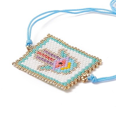 Handmade Japanese Seed Rectangle Braided Bead Bracelets BJEW-MZ00022-01-1