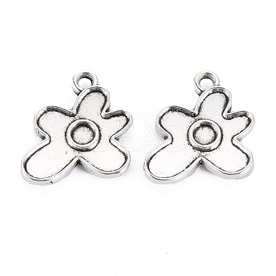 Tibetan Style Alloy Pendant Enamel Settings X-PALLOY-N160-65AS-1